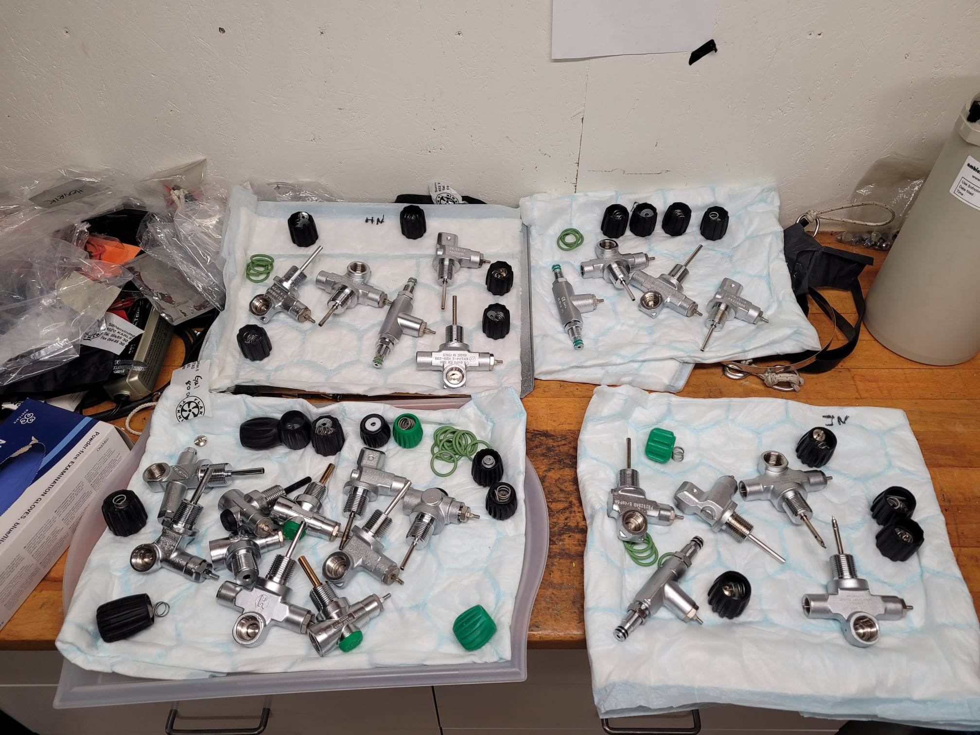 Service av dykutrustning